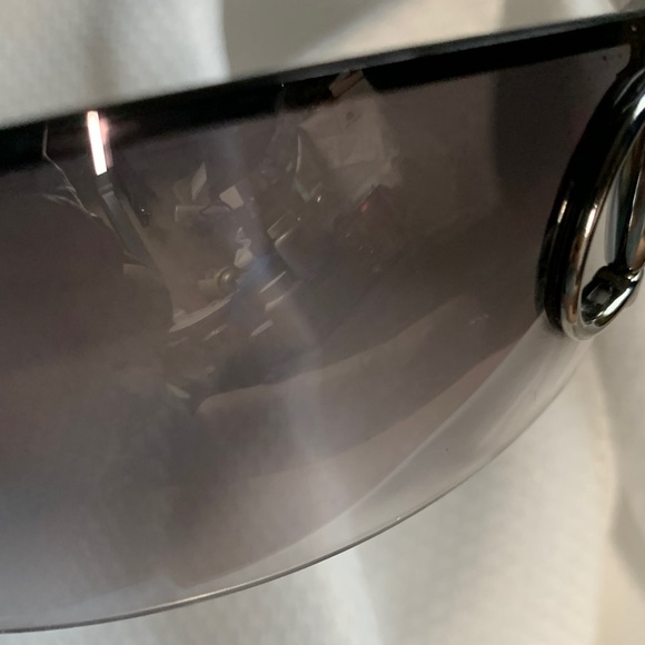 Gucci HorseBit Shiny Black/Gray & Silver Sunglasses main image 7